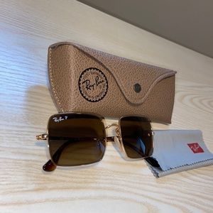 Ray Ban rectangle polarized sunglasses